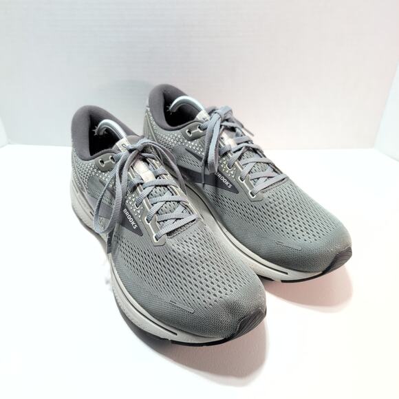 Brooks Ghost 14 Running Shoes Neutral Men's 12.5 Narrow Grey/White - Picture 1 of 11